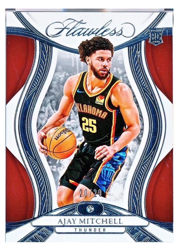 2024-25 Panini Flawless Base Gems Ajay Mitchell #68 card