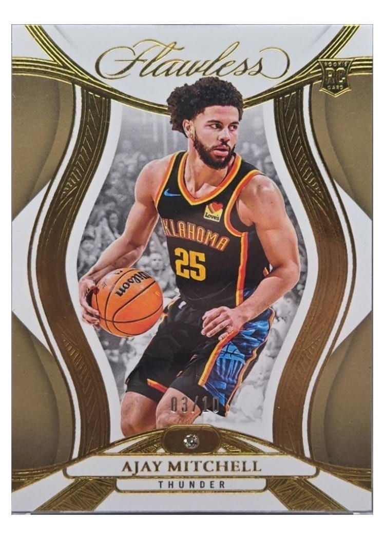 2024-25 Panini Flawless Base Gems Ajay Mitchell #68 card