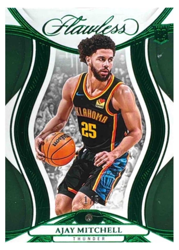 2024-25 Panini Flawless Base Gems Ajay Mitchell #68 card