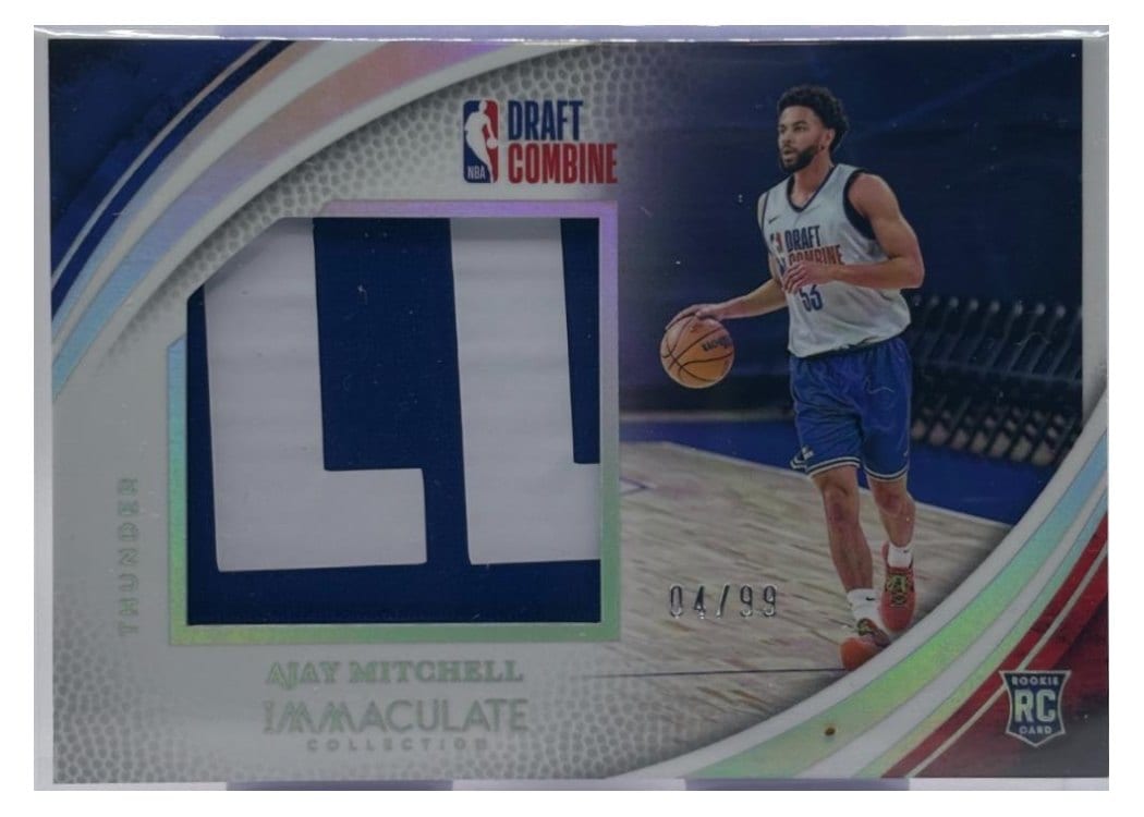 2024-25 Panini Immaculate Collection Draft Combine Memorabilia Set Ajay Mitchell #29 card