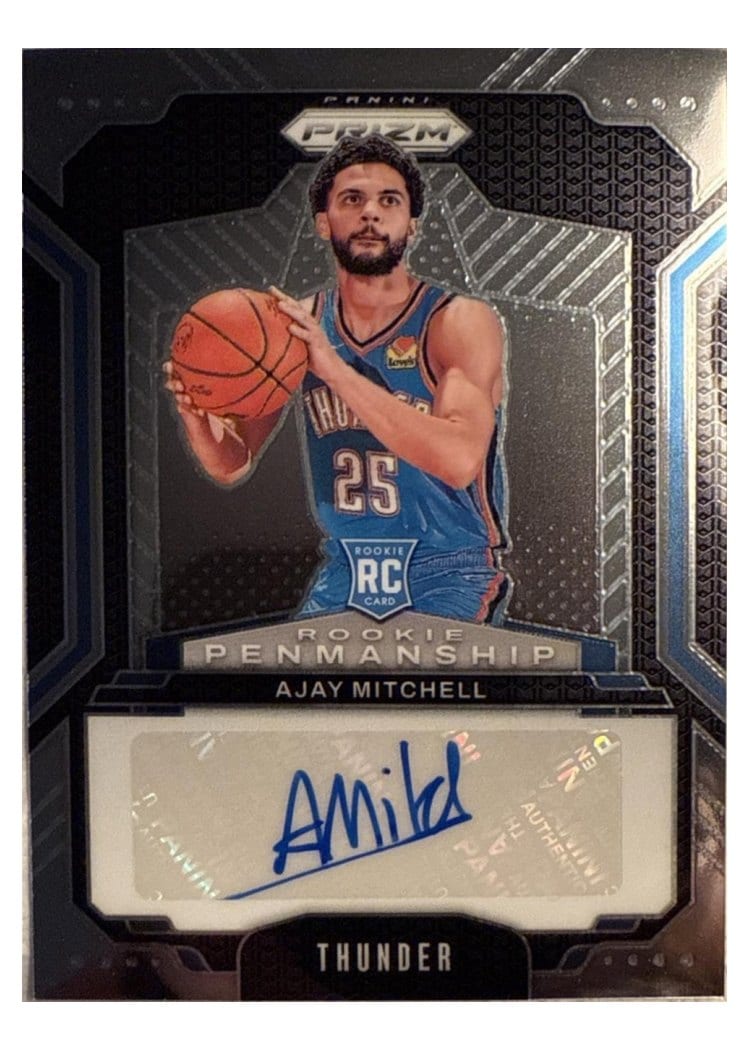 2024-25 Panini Prizm Rookie Penmanship Ajay Mitchell #RPE-AJY