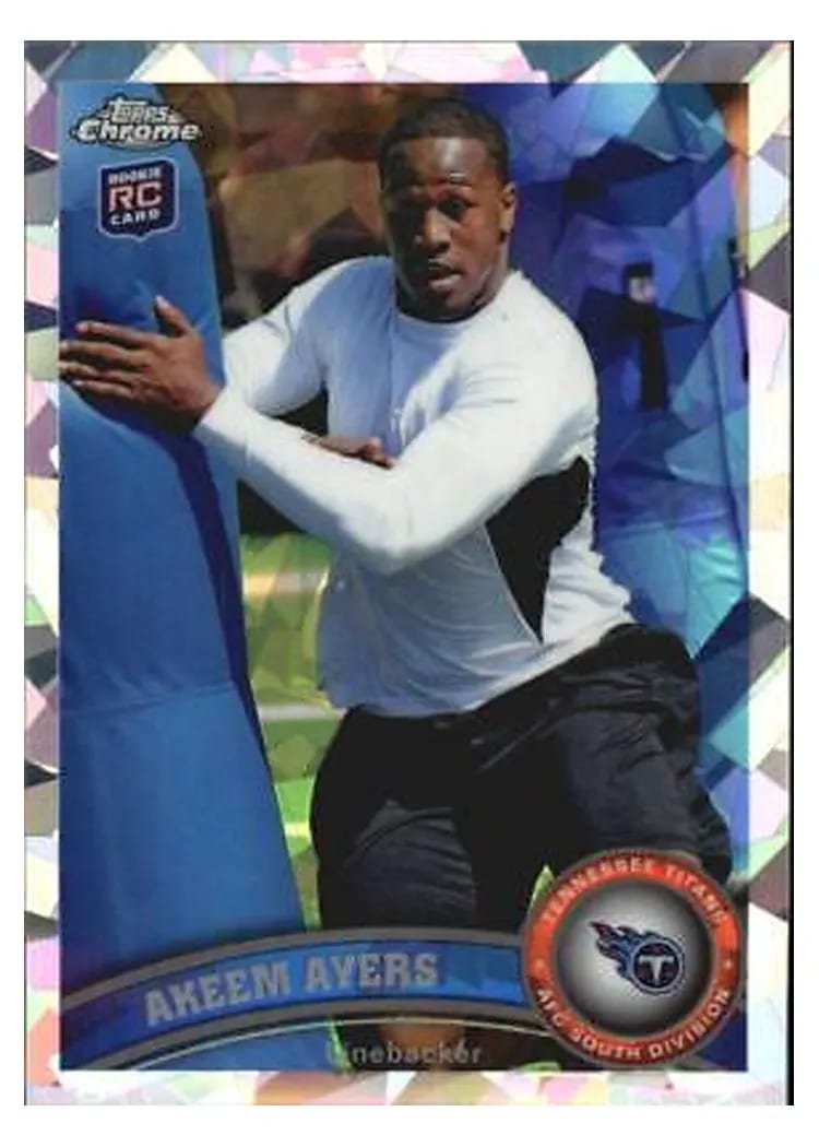 2011 Topps Chrome Akeem Ayers #166 card