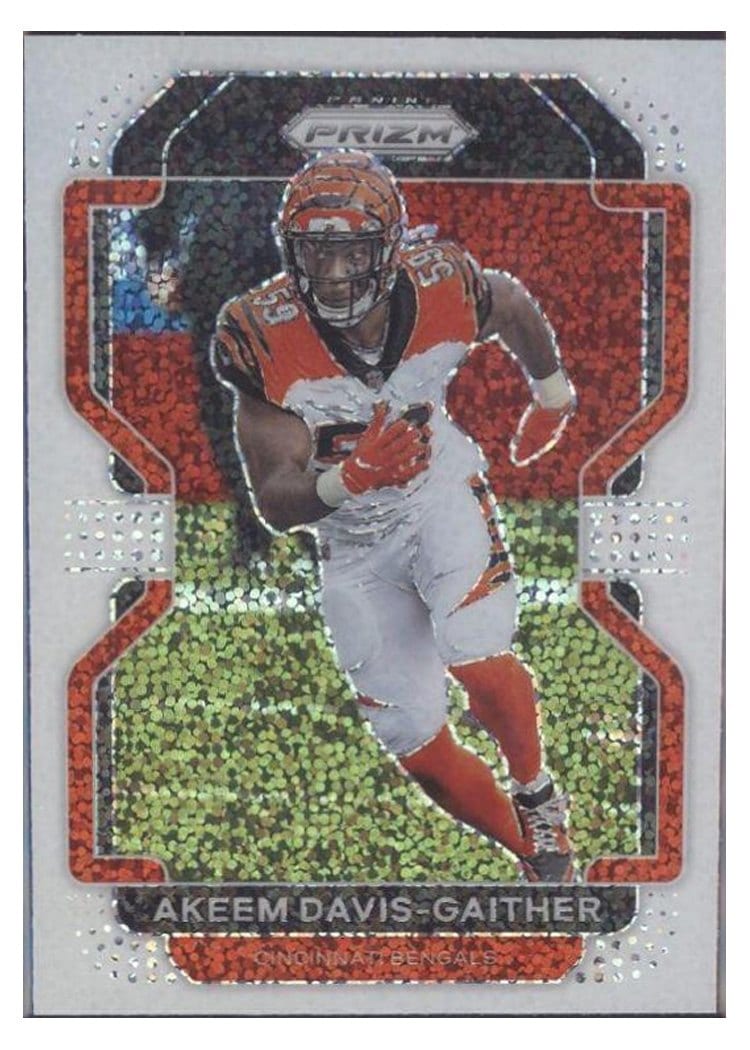 2021 Panini Prizm Base Set Akeem Davis-Gaither White Sparkle Prizm #275 card