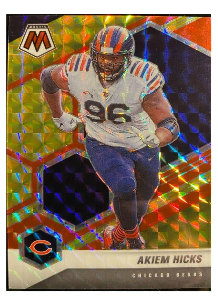 2021 Panini Mosaic Base Set Akiem Hicks #45 card