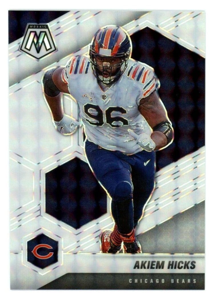 2021 Panini Mosaic Base Set Akiem Hicks #45 card