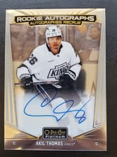 2024-25 O-Pee-Chee Platinum Rookie Autographs Akil Thomas #R-AT card