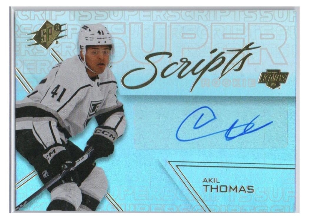 2024-25 SPx SuperScripts Rookies Akil Thomas #SSR-AT card