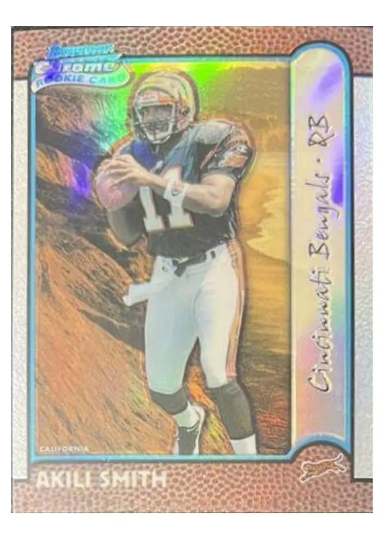 1999 Bowman Chrome Akili Smith #156 card