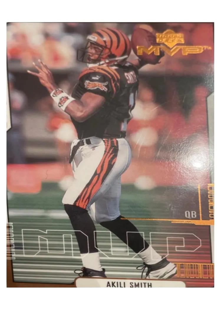 2000 Upper Deck MVP Akili Smith #34 card