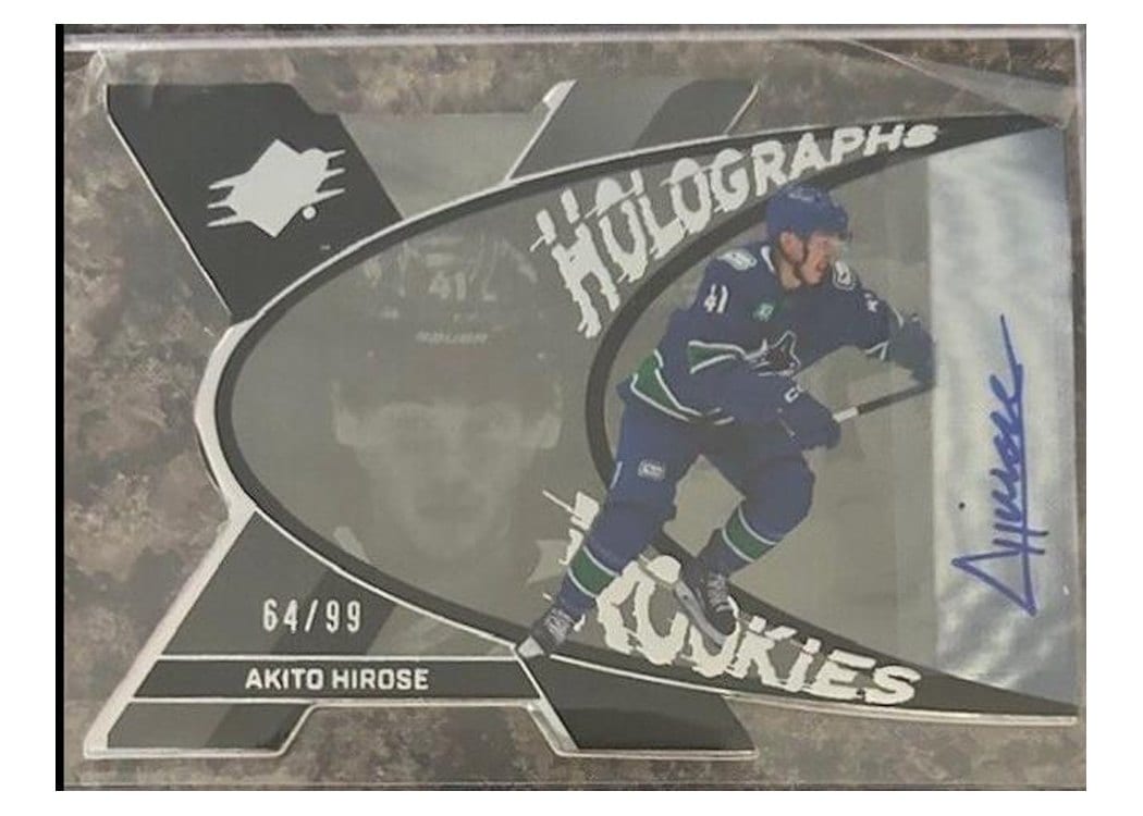 2023-24 SPx Autograph Holograph Rookies Akito Hirose #HGR-AH card