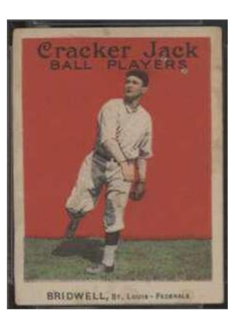 1915 Cracker Jack Al Bridwell #42 card