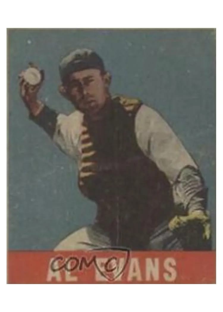 1948 Leaf Al Evans #22 card