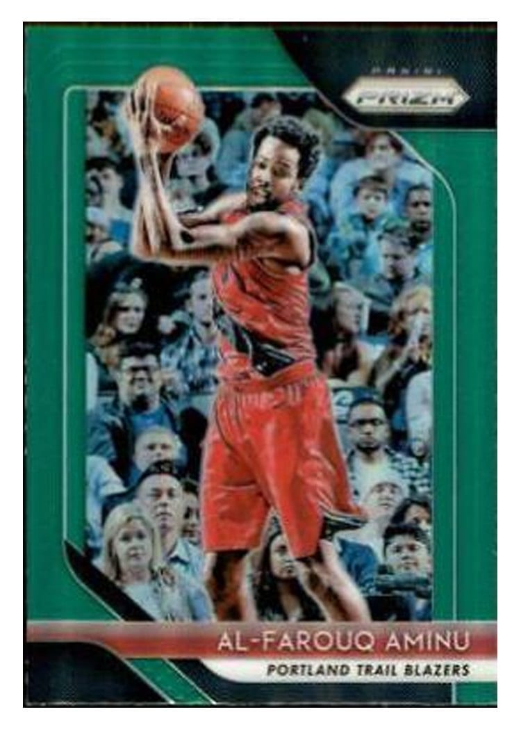 2018-19 Panini Prizm Base Set Al-Farouq Aminu Green Prizm #111 card