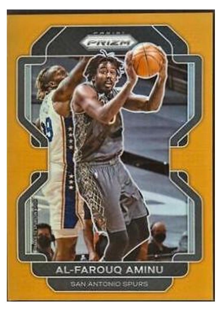 2021-22 Panini Prizm Base Set Al-Farouq Aminu Orange Prizm #219 card