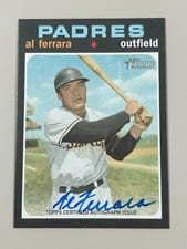 2020 Topps Heritage Real One Autographs Al Ferrara #ROA-AF card