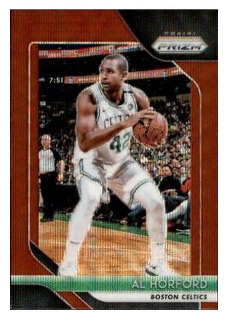 2018-19 Panini Prizm Base Set Al Horford #128 card