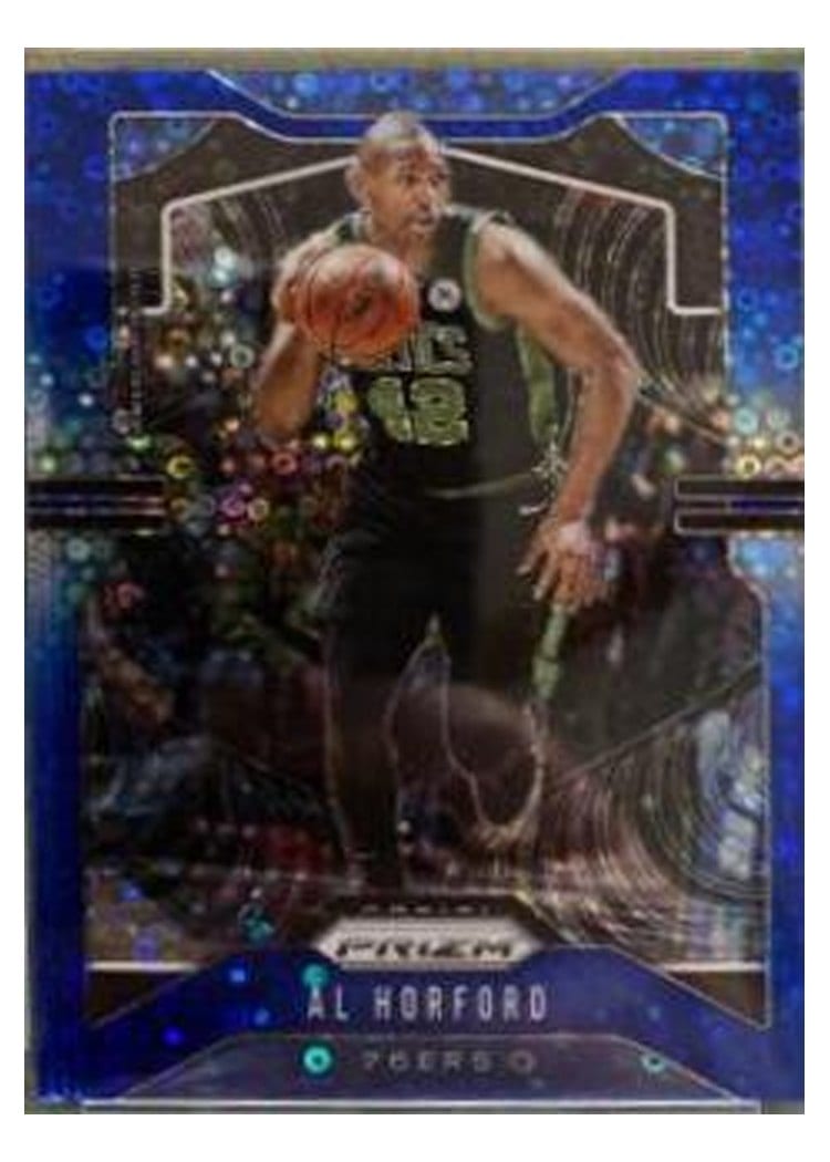 2019-20 Panini Prizm Base Set Al Horford Fast Break Prizm Blue #202 card
