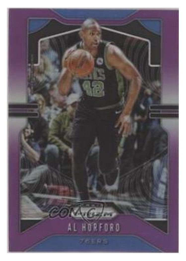 2019-20 Panini Prizm Base Set Al Horford Purple Prizm #202 card