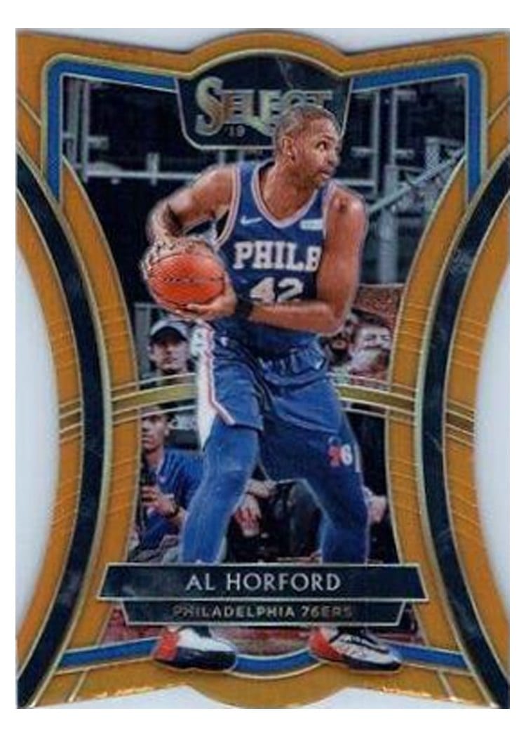2019-20 Panini Select Base Set Al Horford Neon Orange Pulsar Prizm #112 card