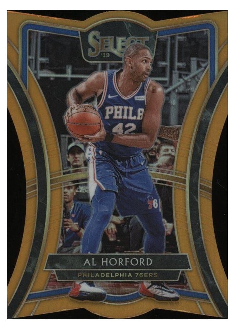2019-20 Panini Select Base Set Al Horford Die Cut Orange Prizm #112 card