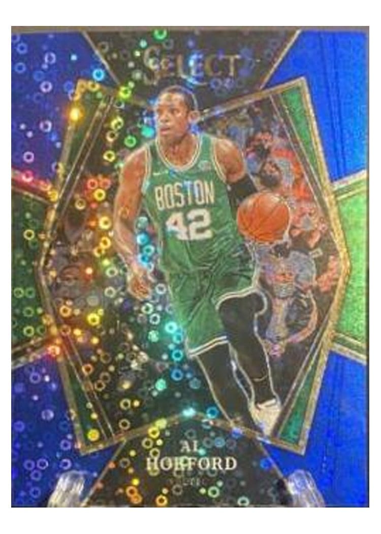 2021-22 Panini Select Base Set Al Horford Blue Disco Prizm #104 card