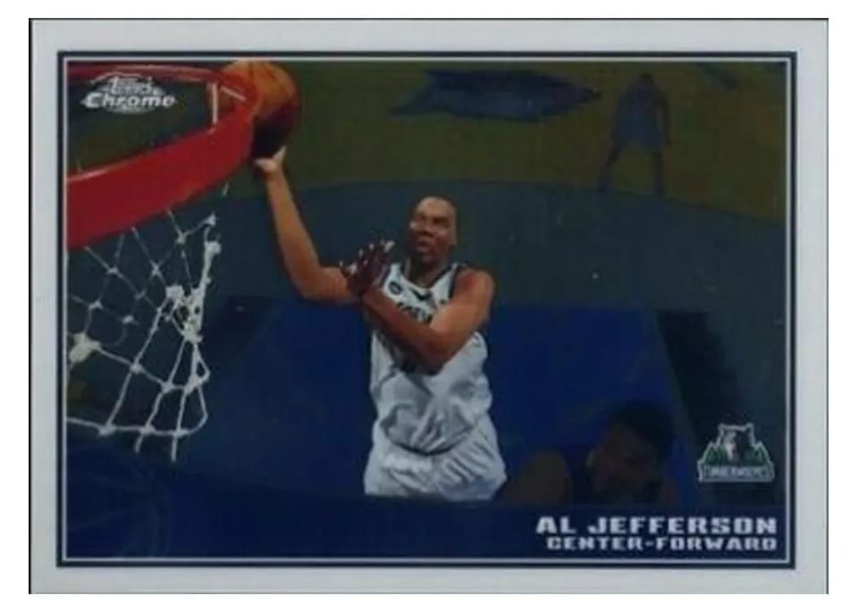2009 Topps Chrome Al Jefferson #56 card