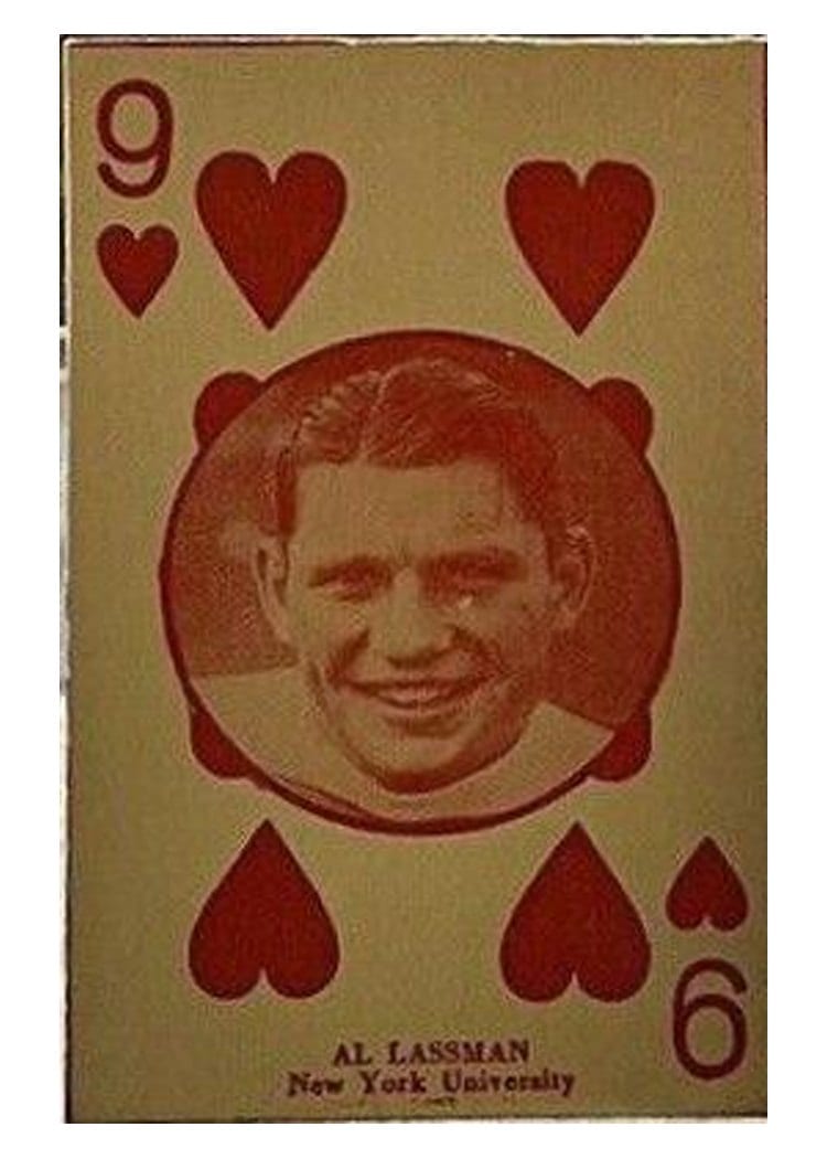 1927 W560 Hand Cut Al Lassman card