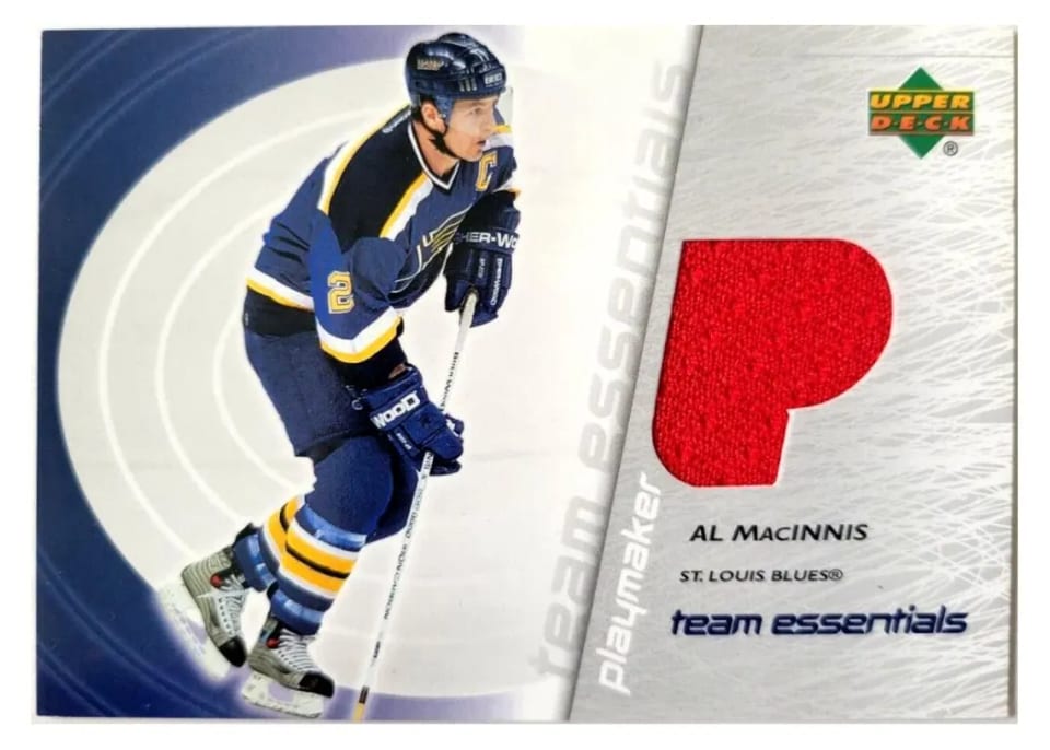 2003 Upper Deck Team Essentials Al MacInnis #TP-AM card