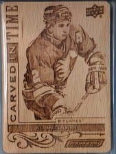 2024-25 Upper Deck Engrained Icons Carved in Time Al MacInnis #CT-AM card