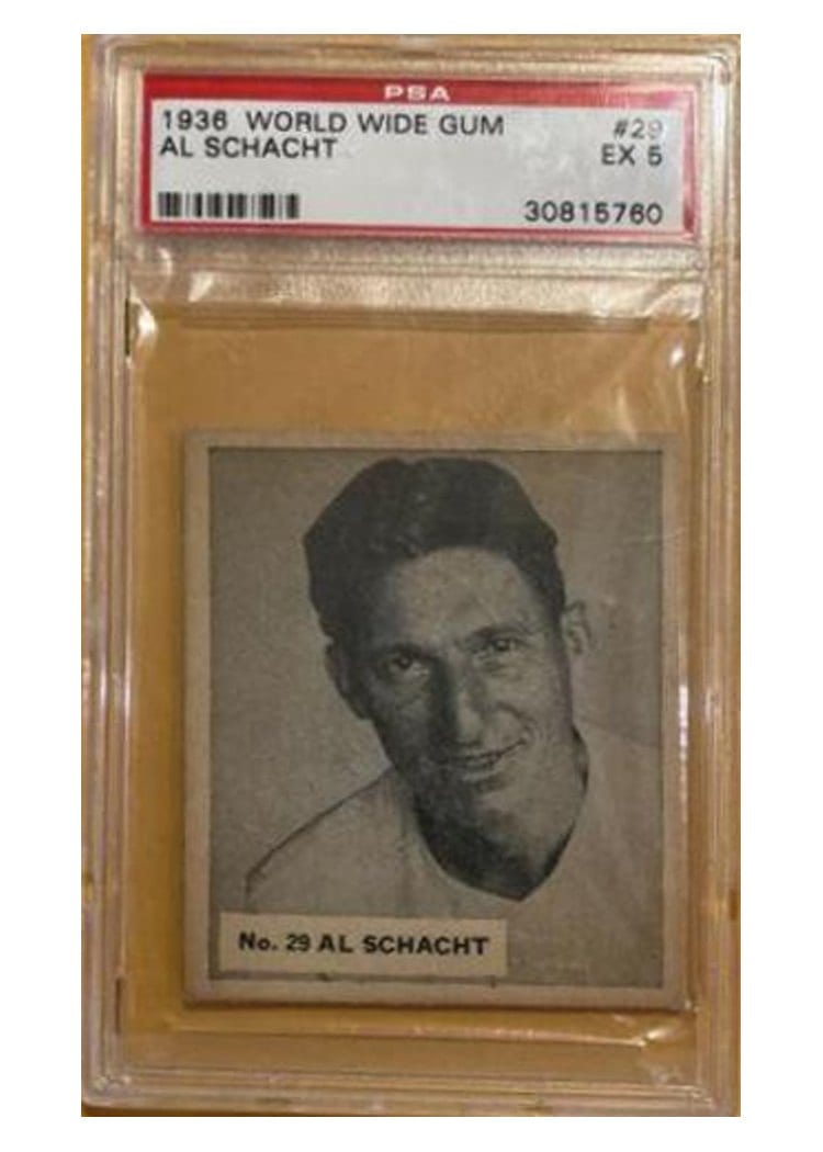 1936 World Wide Gum Al Schacht #29 card