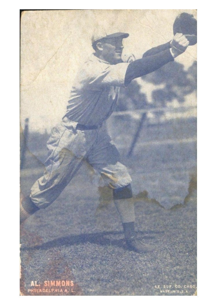 1928 Exhibits Al. Simmons card