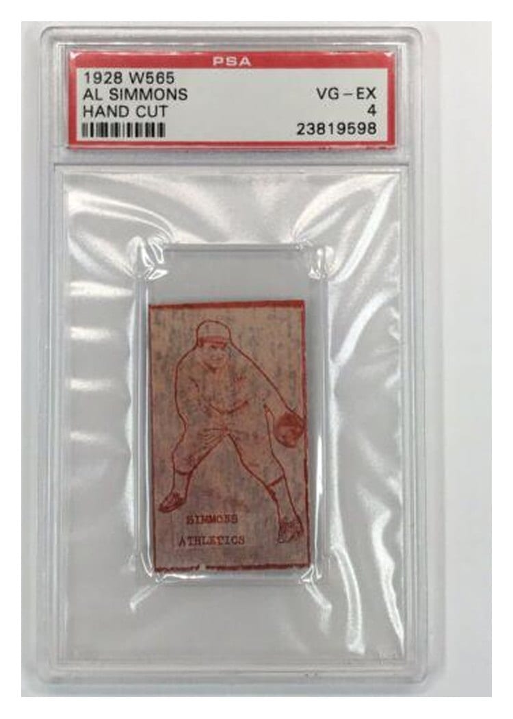 1928 W565 Al Simmons card