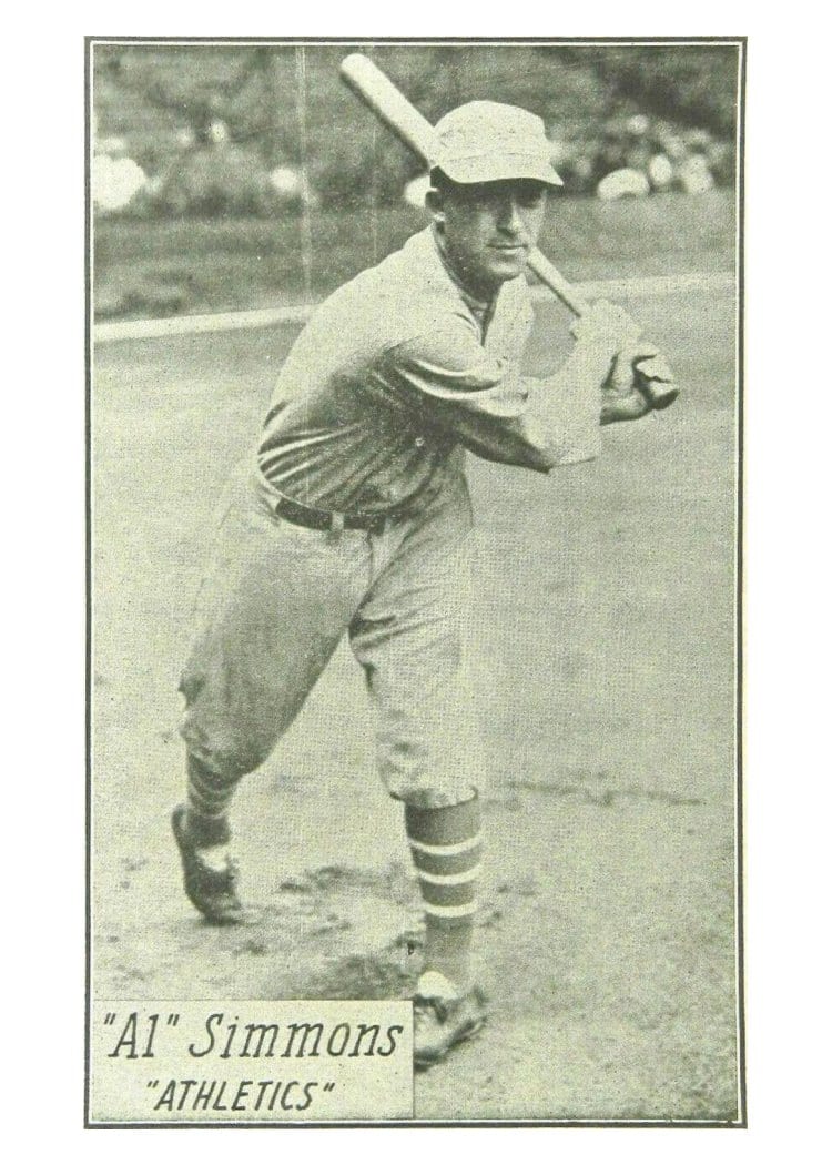1929 R315 'Al' Simmons card