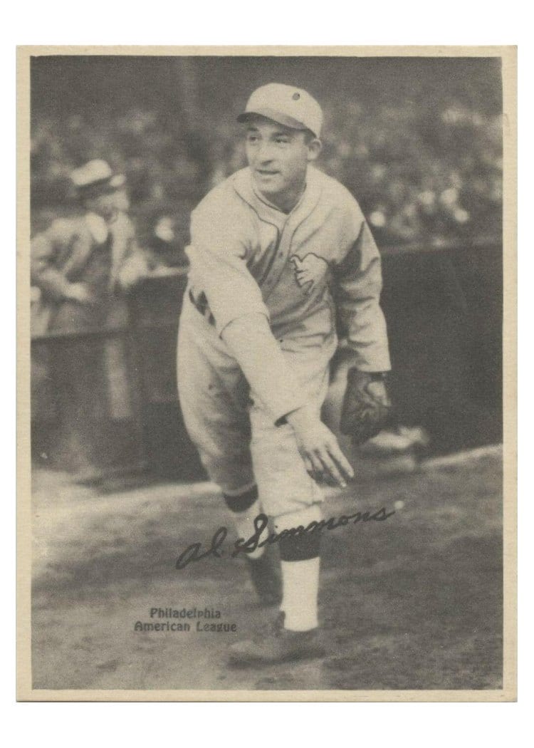 1929 R316 Kashin Publications Al Simmons card