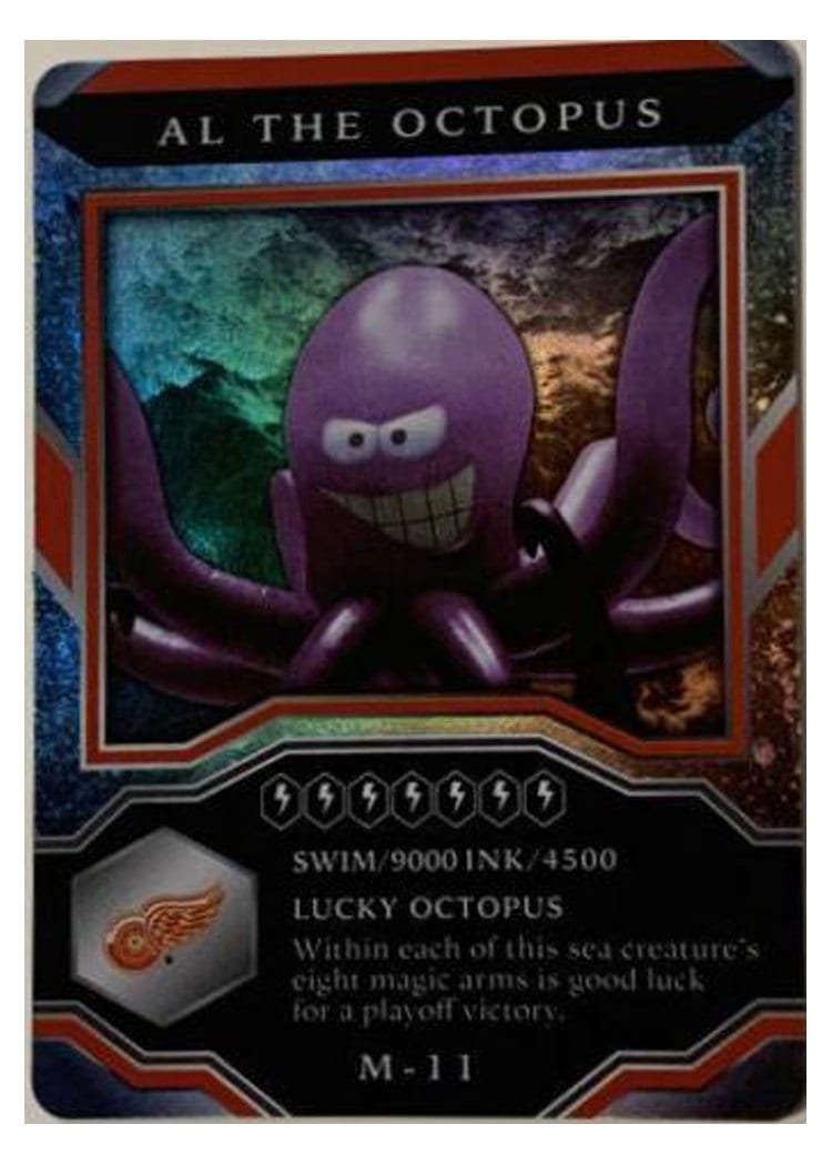 2021-22 Upper Deck MVP Mascot Gaming Cards Al The Octopus #M-11 card