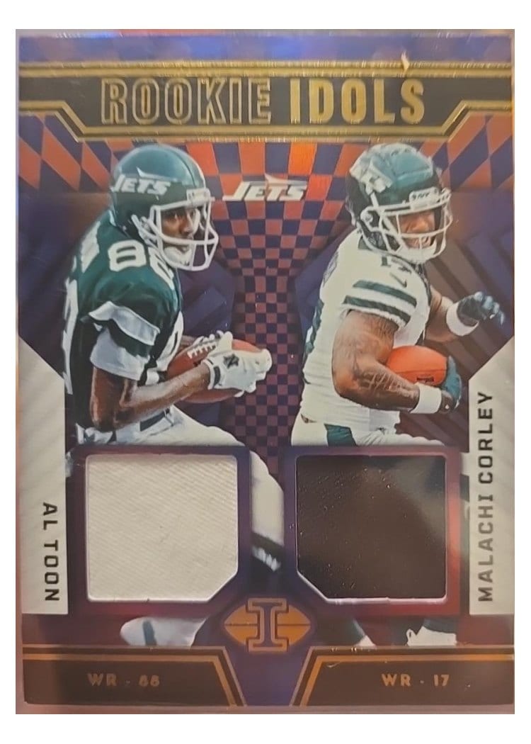 2024 Panini Illusions Rookie Idols Dual Memorabilia Al Toon/Malachi Corley #11 card