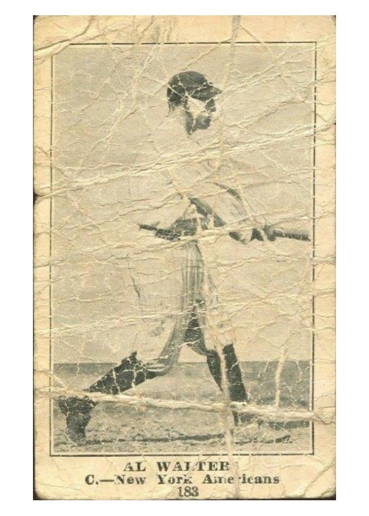 1917 Collins McCarthy Al Walters #183 card