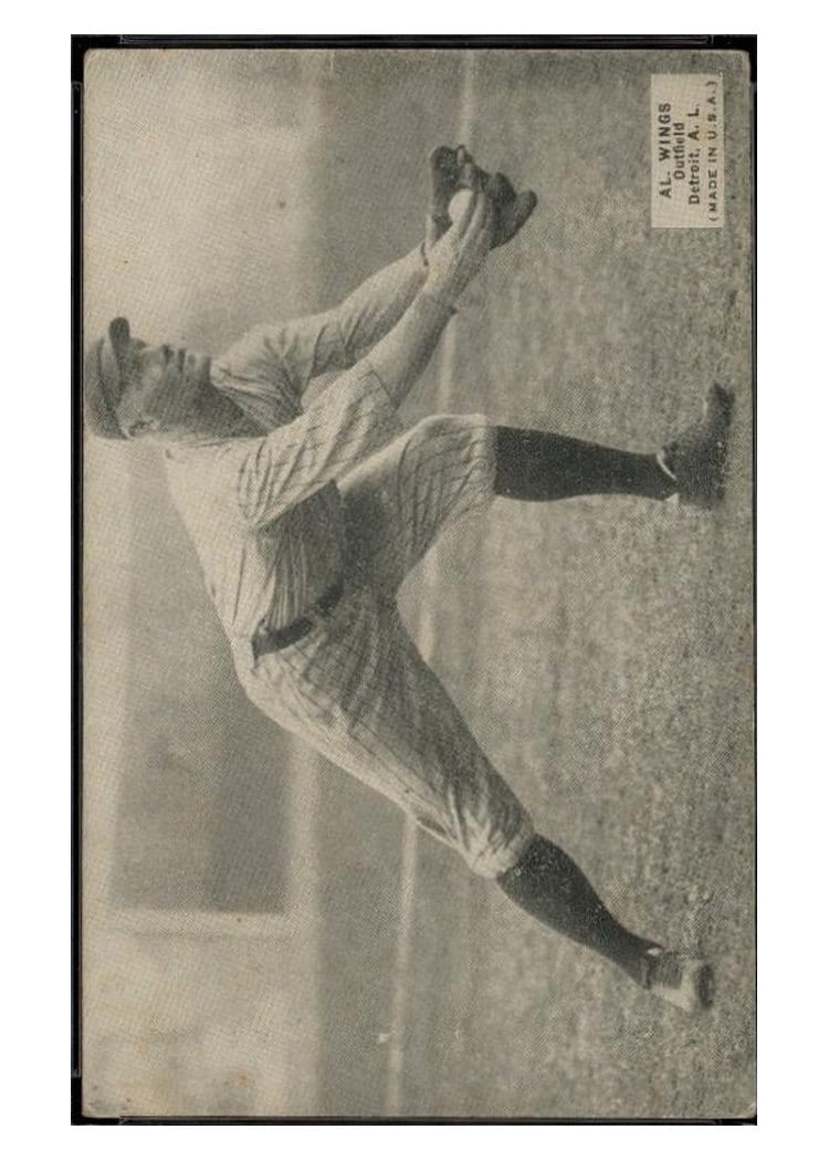 1925 Exhibits Al Wings card