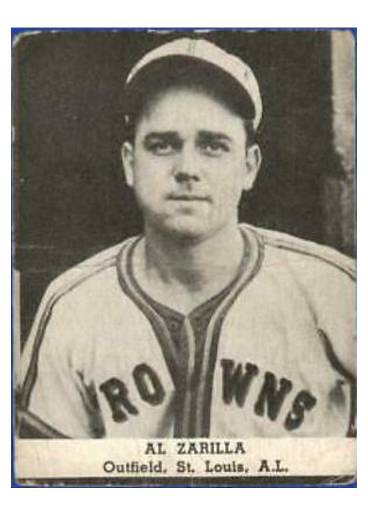 1947 Tip Top Bread Al Zarilla card