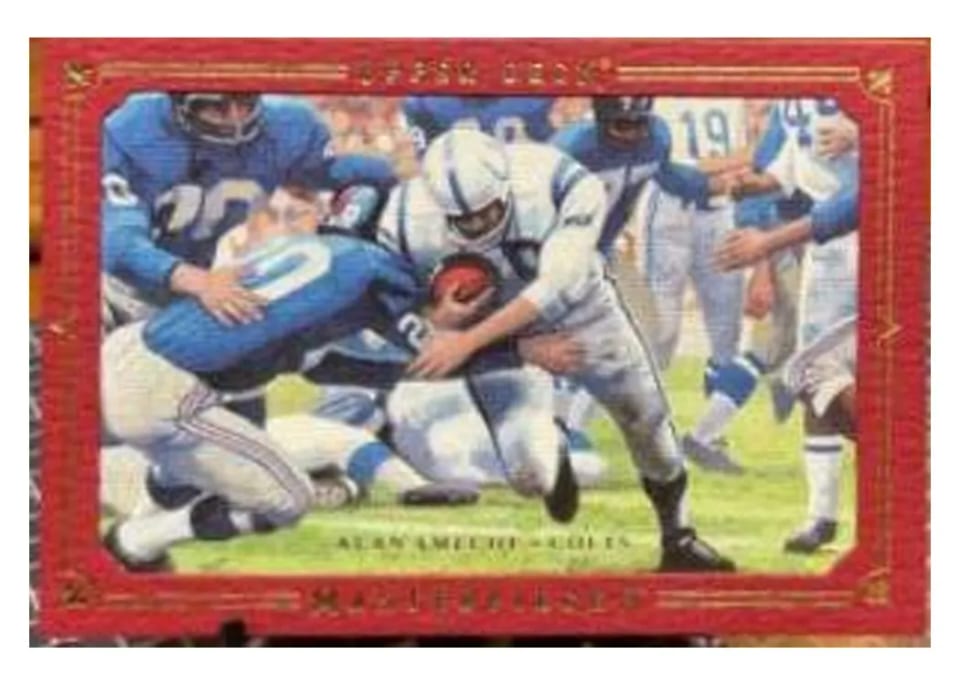2008 Upper Deck Masterpieces Alan Ameche Framed Blue 150 #4