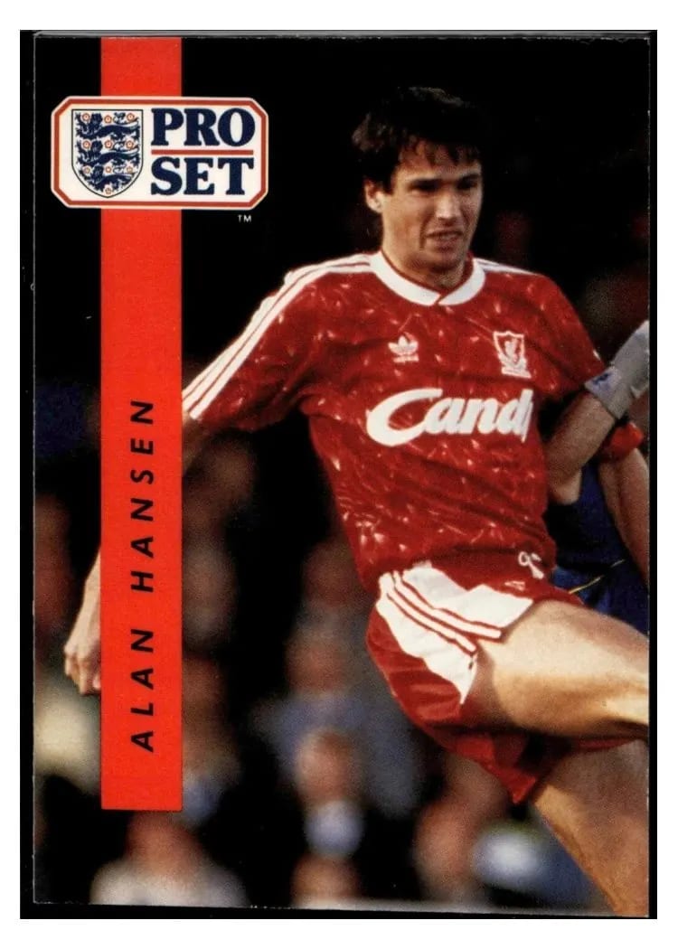1990 Pro Set Alan Hansen #107 card