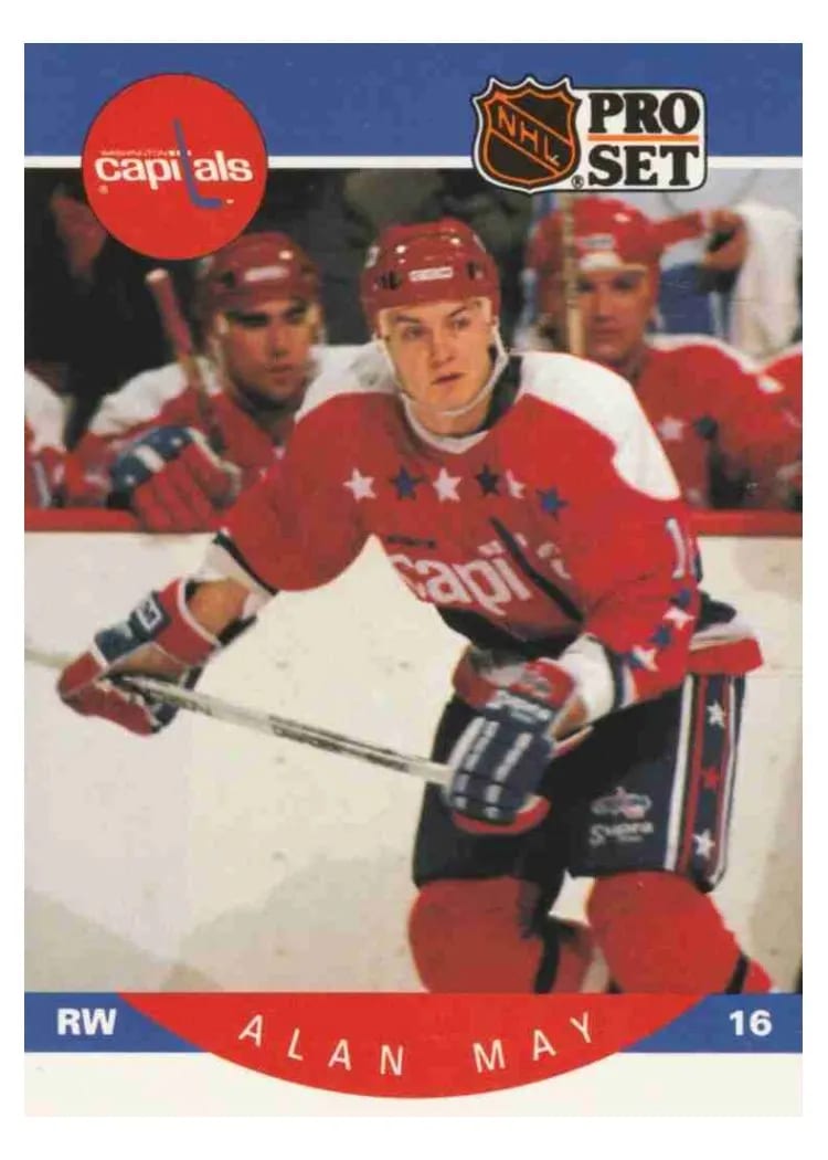 1990 Pro Set Alan May #317 card