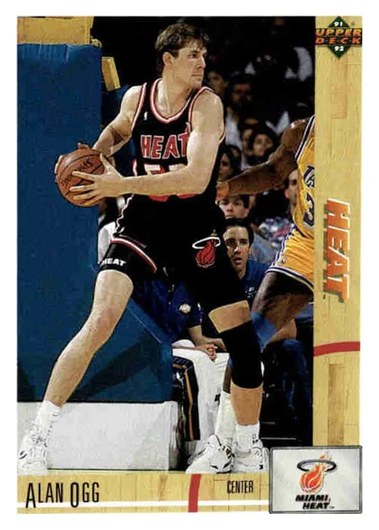 1991 Upper Deck Alan Ogg #198 card