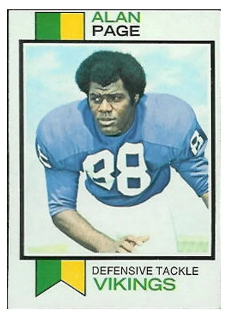 1973 Topps Alan Page #30 card