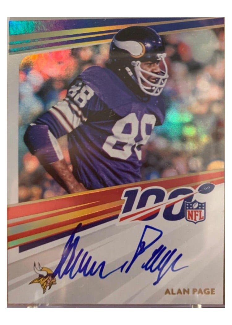 2023 Donruss 2020 NFL 100 Signatures Alan Page #N100-AP card