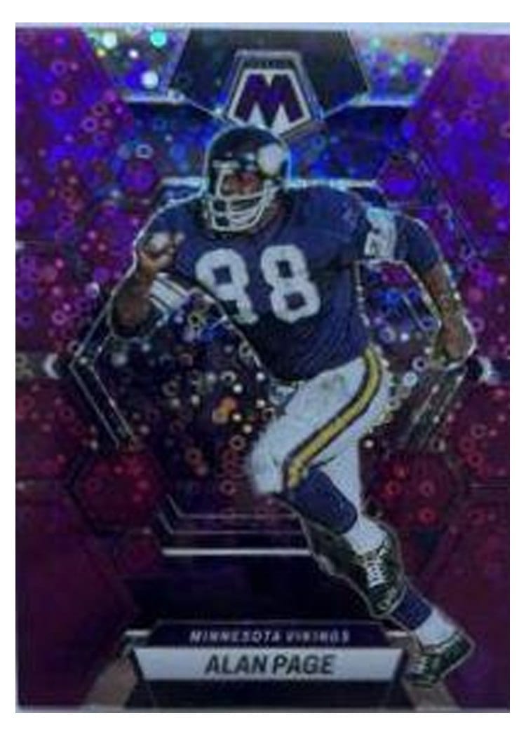 2023 Panini Mosaic Base Set Alan Page No Huddle Purple #156 card