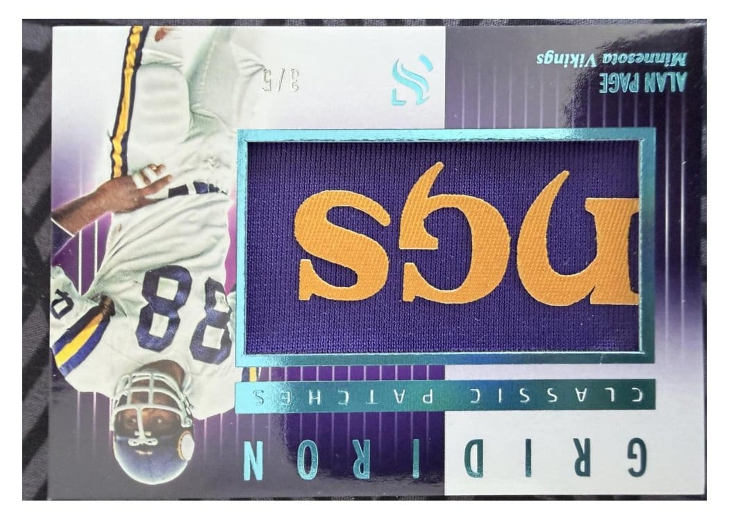 2025 Panini Silhouette Gridiron Classic Patches Alan Page #8 card