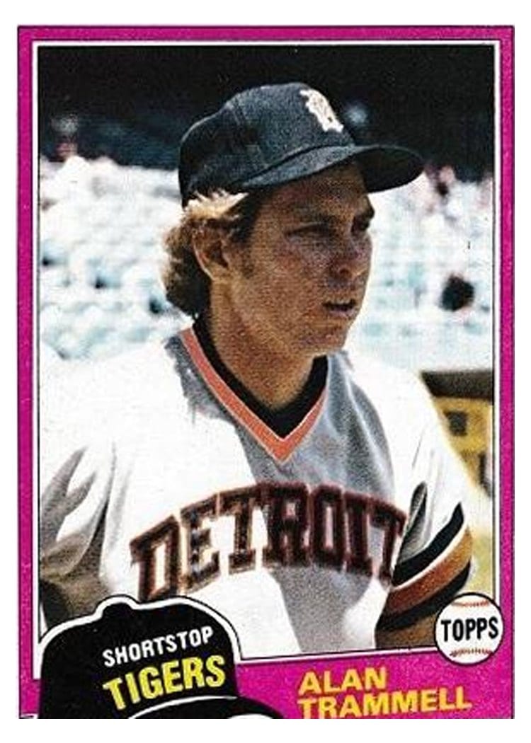 1981 Topps Alan Trammell #709 card