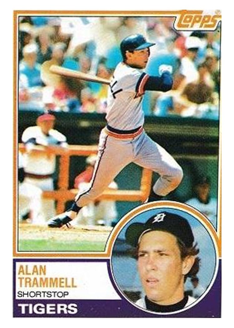 1983 Topps Alan Trammell #95 card