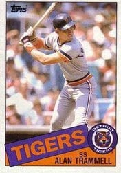 1985 Topps Base Set Alan Trammell #690 card